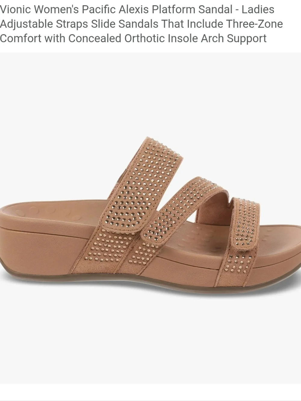 NEW Vionic Pacific Alexis Platform Sandal - Picture 2 of 10